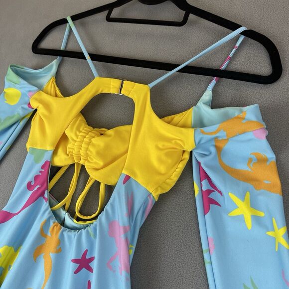Marshall‎ Columbia Disney Little Mermaid Ariel Bikini Cutout Mini Dress Sz Small - Picture 12 of 16
